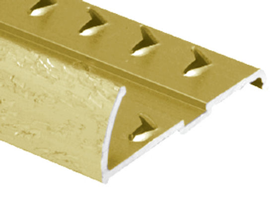 Tapdown Pinned Residential Contour Aluminum Hammered Gold Anodized 9/16" x 12'
