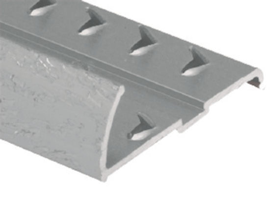 Tapdown Pinned Residential Contour Aluminum Hammered Silver 9/16" x 12'