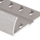 Moulure en aluminium contour pour tapis résidentiel avec punaises Titane martelé 9/16" x 144"
