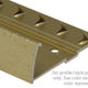 Aluminum Tapdown Pinned Residential, Hammered Gold Anodized - 9/16" x 12'