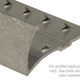 Economy Large Lip Aluminum Tapdown Pinned Hammered Titanium (HTI) 3/4" (19 mm) x 12' (3.7 m)