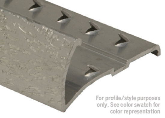Economy Large Lip Aluminum Tapdown Pinned Hammered Titanium (HTI) 3/4" (19 mm) x 12' (3.7 m)