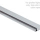 Bande de finition en aluminium sans punaises avec base pré-perforée, Finition d'usinage - 3/8" x 12'