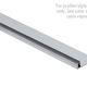 Aluminum Cap Track Pinless Pre-Punched Base, Mill Finish - 3/8" x 12'