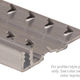 Contour de finition en aluminium avec punaises, Finition d'usinage - 3/8" x 12'