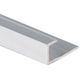 Moulure de finition en J en aluminium, Clair anodisé satiné - 1/4" x 12'