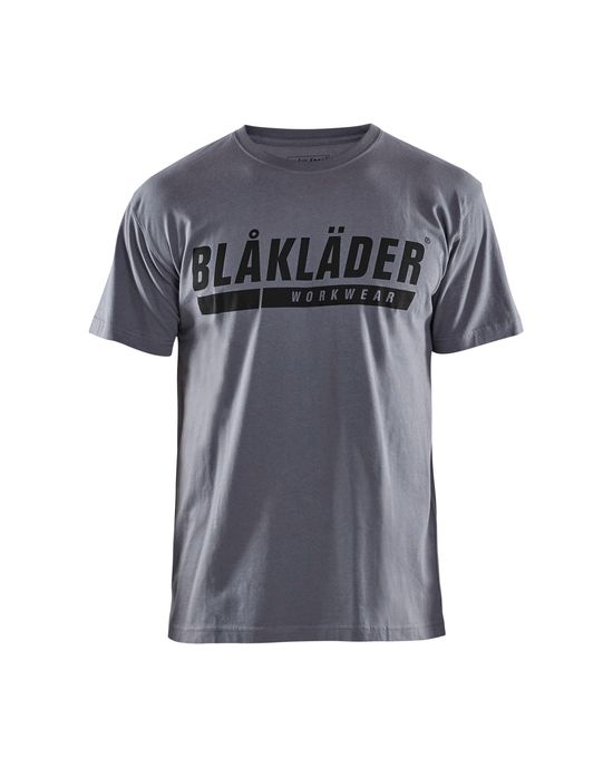 Short Sleeve T-Shirt with Logo Grey Large