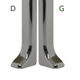 End Caps Rigth / Left - Edge Cover - Varnished Metal Satined Stainless St. Effect