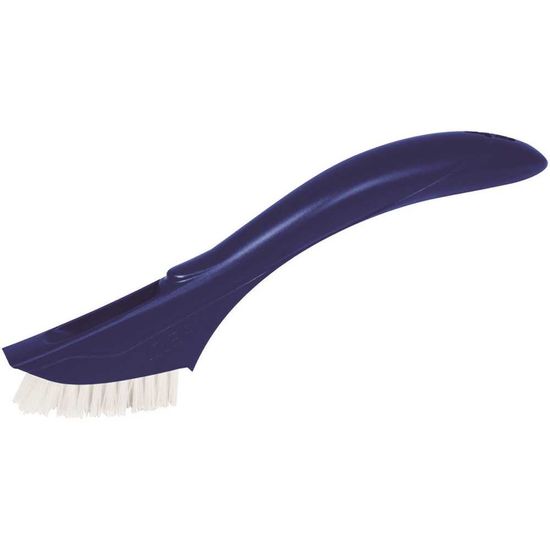 Multipurpose Cleaning Brush for Grout and Tile With Stiff Angled Bristles