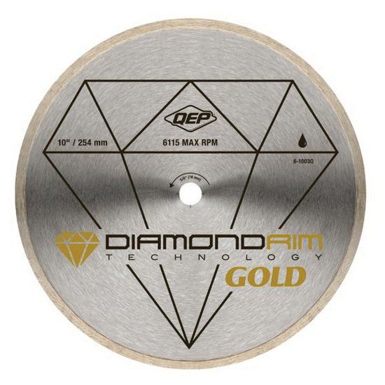 Continuous Rim Premium Wet Saw Diamond Blade 10" for Ceramic and Porcelain Tile