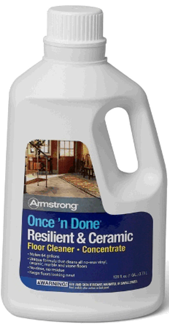 General Floor Cleaner Once 'n Done Concentrate 0.5 gal (Pack of 4)