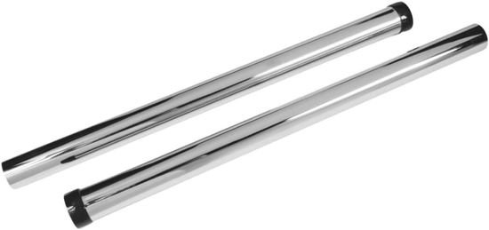 Extension Tube 1-3/8" Polished Chrome-Plated Metal & Plastic for Turbo Vacuums (Pack of 2)