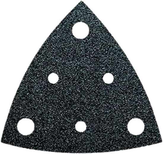 Feuilles abrasives perforées à bordures de 3-1/8" grain 120 Hook-and-Loop (paquet de 5)