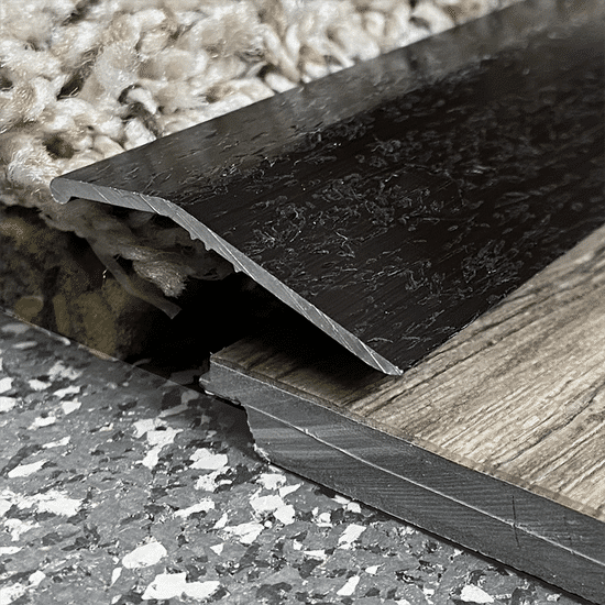 Carpet Standard Flat Binder Bar with Nails Hammered Aluminum Bronze 1/4" (6.4 mm) x 1" x 12'