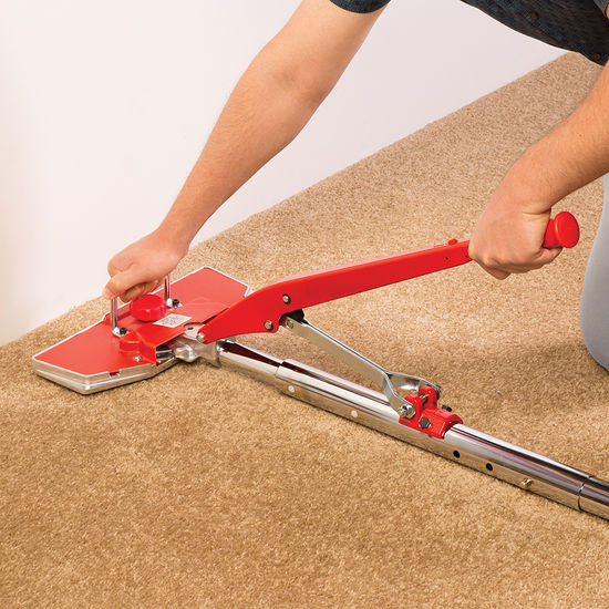 Power-Lok Carpet Stretcher Value Kit With Rolling, Interlocking Cases for Stretching up to 38'