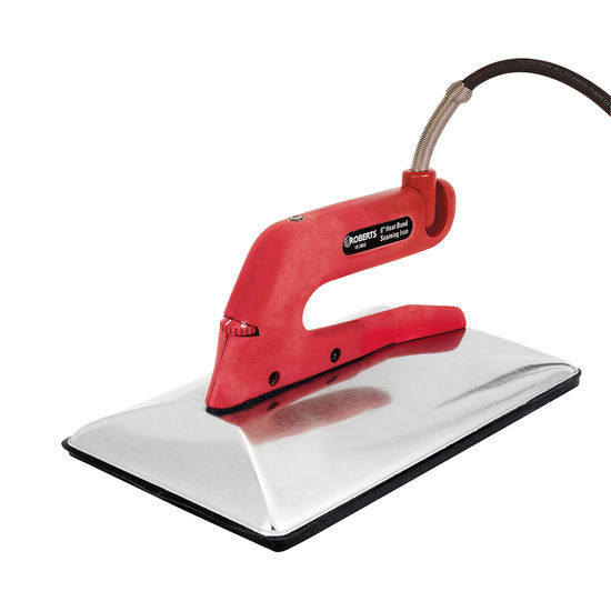 Heat Bond Carpet Iron 6" With Non-Stick Grooved Base