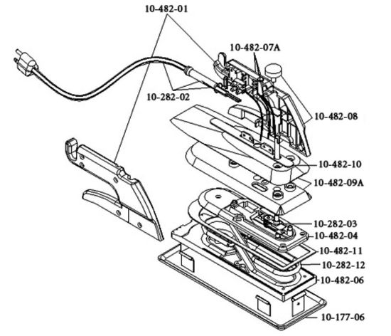 Top Sole Plate With 5 Screws for 10-482G