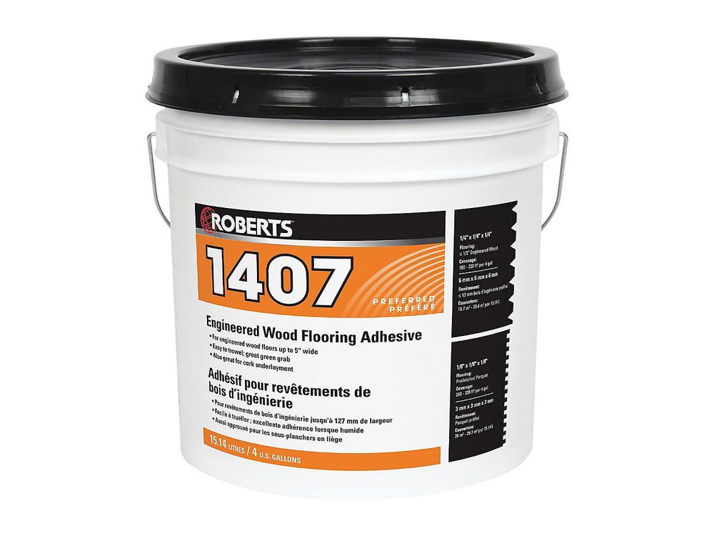 Roberts Engineered Wood Flooring Adhesive 15.14 L (1407RB015) | FloorBox