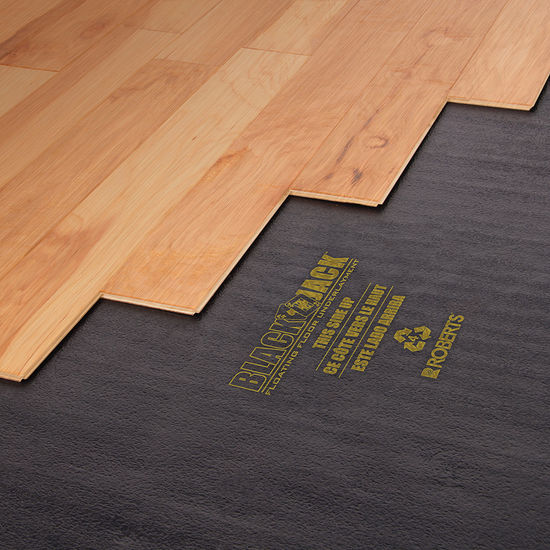 Black Jack Premium 2-in-1 Underlayment 2 1/2 mm Thick, 43" x 28 for Wood Floors (100 sqft)