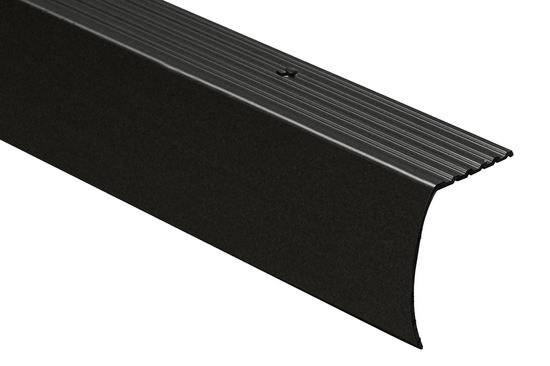 Tile Stair Nose Aluminum Matte Black 1-5/8" (41 mm) x 1-1/8" x 12'