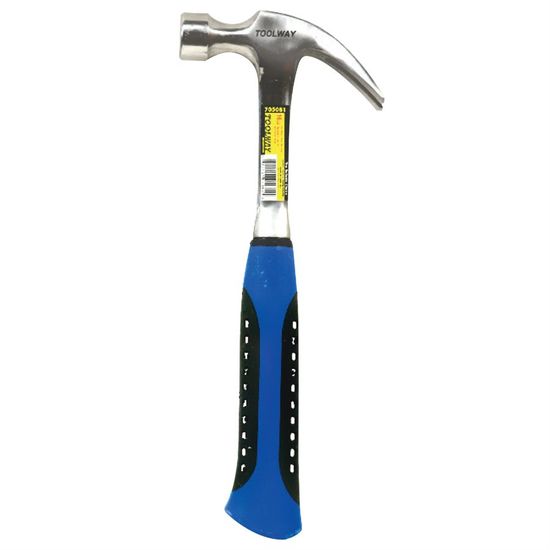 Claw Hammer 16oz All Steel Rubber Grip