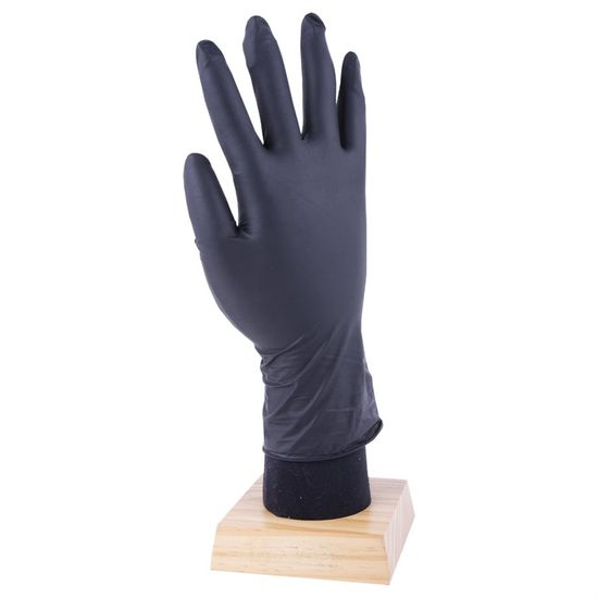 Latex Free Disposable Nitrile Gloves Black 8 Mil (Med) 50 units