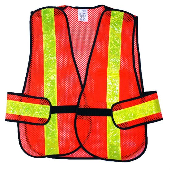Veste de Sécurité détachable en 5-Points Haute-Visibilité Orange