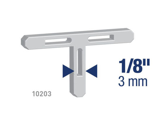 Tile Spacer Leave-In with "T" Shape 1/8" (Pack of 300)