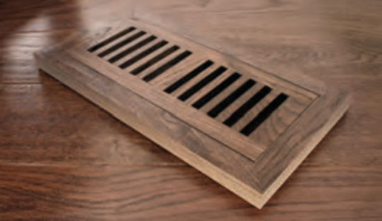 Matchable Flush Vent Belvedere Champagne Hickory 4" x 10"