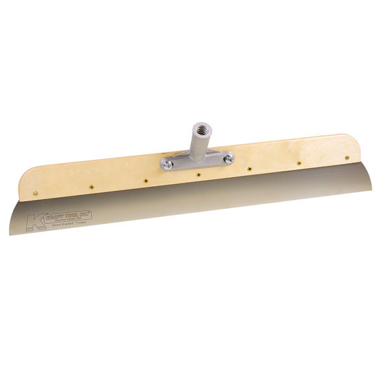 Wood Frame Stainless Steel Smoother with Threaded Bracket 24"