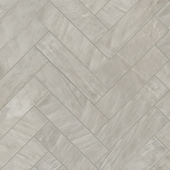 Floor Tiles Deco Style Grey Glossy 2" x 8"