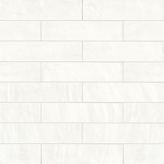 Tuiles plancher Deco Style Blanc Lustré 2" x 8"