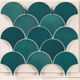 Tuiles murales Squama Olive Lustré 3" x 5"