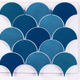 Tuiles murales Squama Turc Lustré 3" x 5"