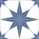 Tuiles plancher Stella Azul Lustré 10" x 10"