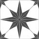 Tuiles plancher Stella Noir Naturel 10" x 10"