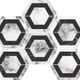 Mosaic Vera Vena New Arabescato Polished 4" x 4"