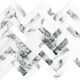 Mosaic Vera Vena New Arabescato Polished 1" x 3"