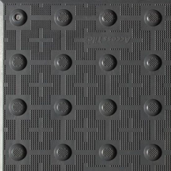 Access Tile Surface Applied Tiles #36118 Dark Grey 36" x 48"