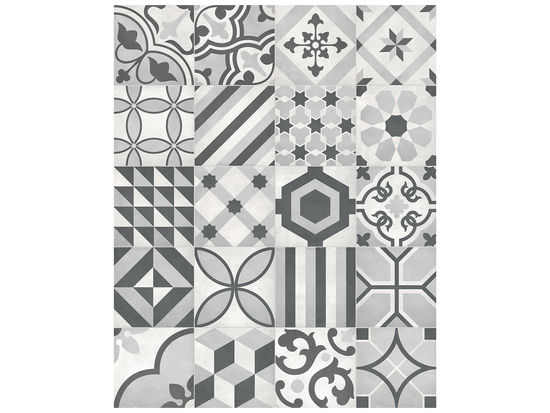 Floor Tile Form Ice Deco Matte 7-3/4" x 7-3/4"