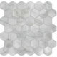 Mosaic Hexagon Plata Onyx Crystallo Matte 12" x 12"