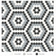 Mosaïque hexagonale Soho Dawn Blend mate 8-1/4" x 14"