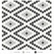 Mosaic Diamond Soho Midnight Blend Matte 7-3/4" x 13"