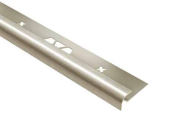 VINPRO-RO Bullnose Aluminum Anodized Brushed Nickel 17/64" (6.5 mm) x 8' 2-1/2"