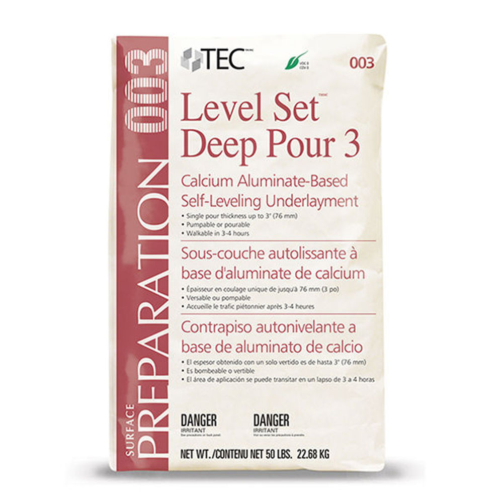 Tec Level Set Deep Pour 3 SelfLeveling Underlayment 50 lb (TA003