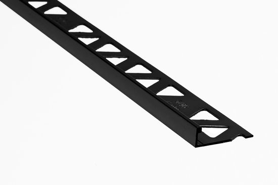 Flat Tile Edge Trim Aluminum Black 5/16" (8 mm) x 96"