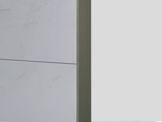 Moulure décorative plate pour bordure de céramique Prova Tile Edge Aluminium noir 3/8" (10 mm) x 96"