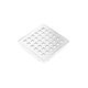 Drain Grate Fundo Stainless Steel Matte White 3-3/4" x 3-3/4"