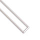 Linear Drain Grate Frame Fundo C43 Stainless Steel Polished Chrome 2-9/16" x 43"