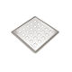 Grille de drain S-DRY DCC Acier inoxydable Brossé/Poli Chrome 3-3/4" x 3-3/4"